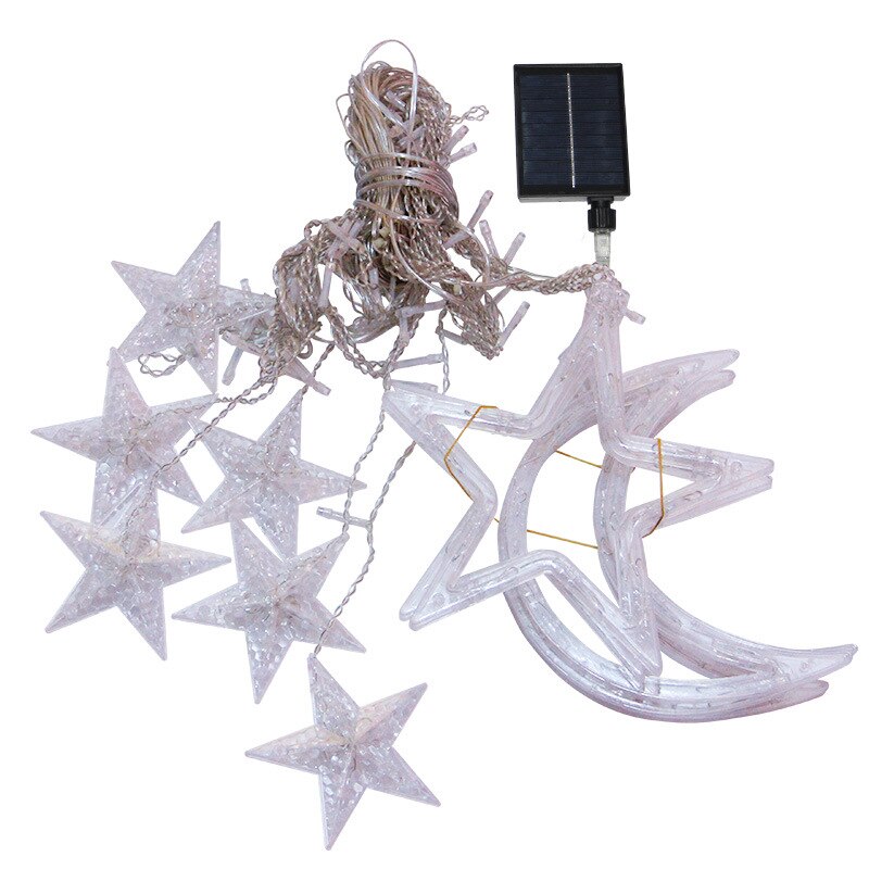 Decorazione delle luci della stringa del LED della lampada solare della stella della luna