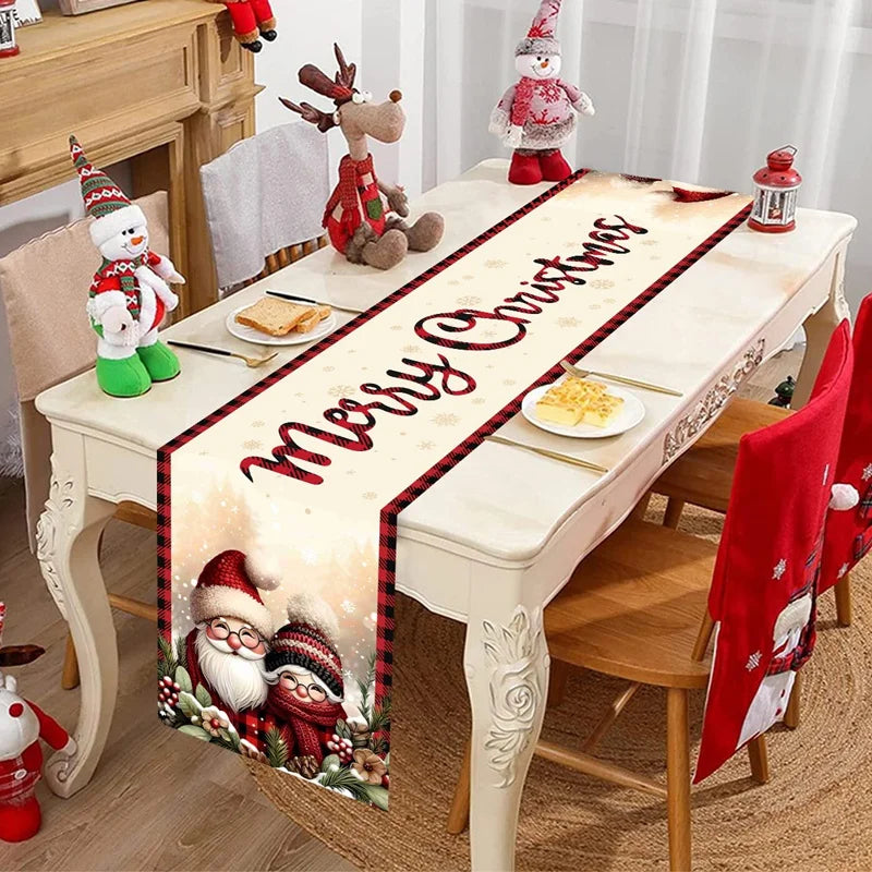 FestiLoom Runner da tavola natalizio | Design "Buon Natale" | 100% poliestere | Decorazioni festive per Natale e Capodanno 2025/2026