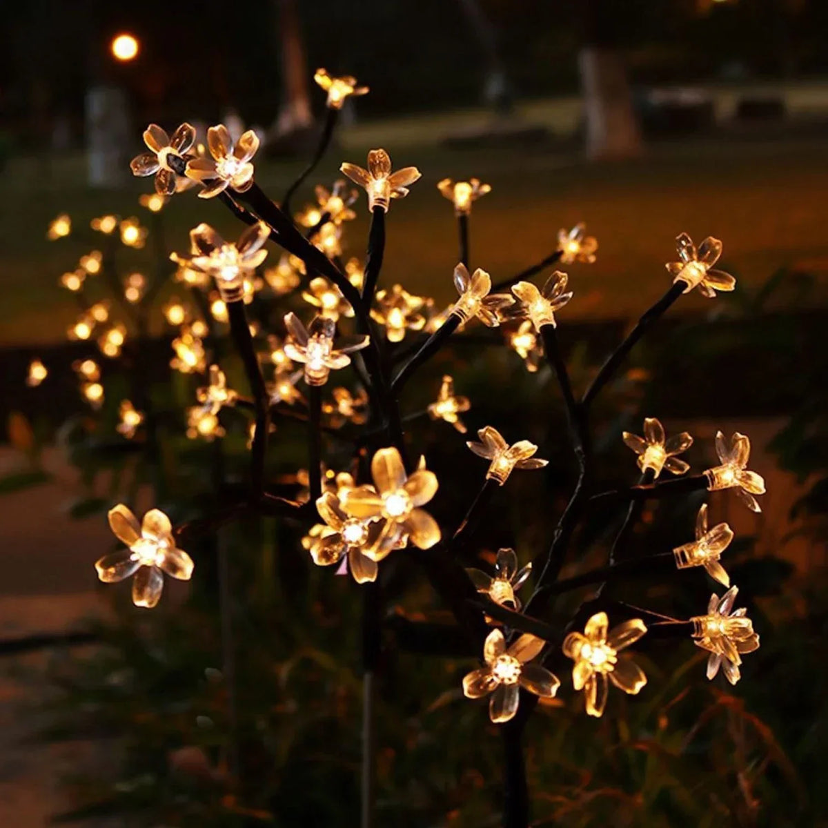 Luci esterne per via di fiori solari Sakura Tree