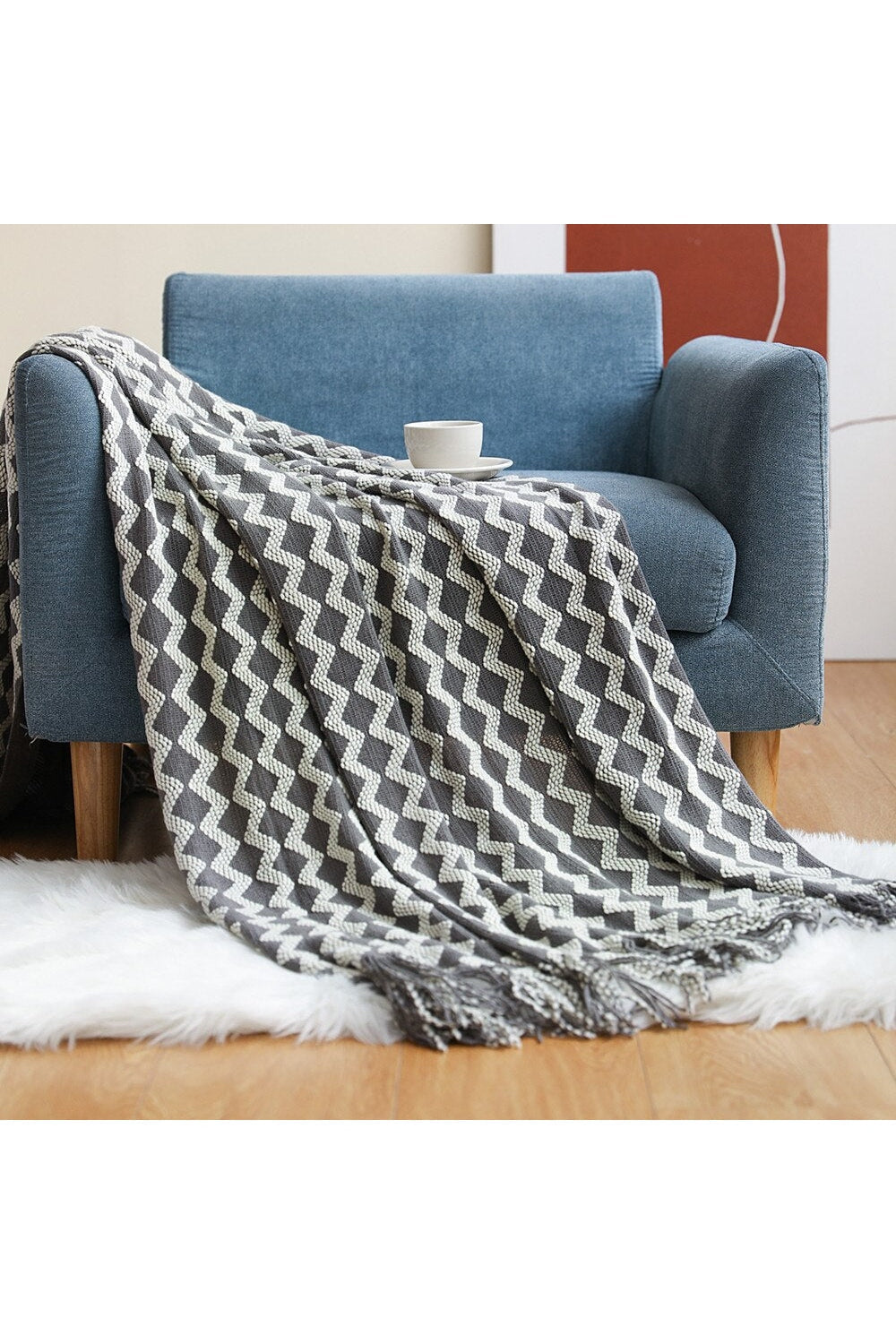 Coperta per divano in tinta unita