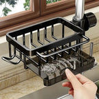 Organizer per rubinetto lavello | in acciaio inox, compatto e pratico