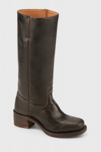 Stivali da donna in pelle al ginocchio con tacco | Elegante e confortevole