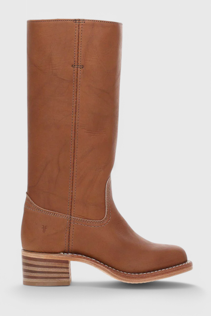 Stivali da donna in pelle al ginocchio con tacco | Elegante e confortevole