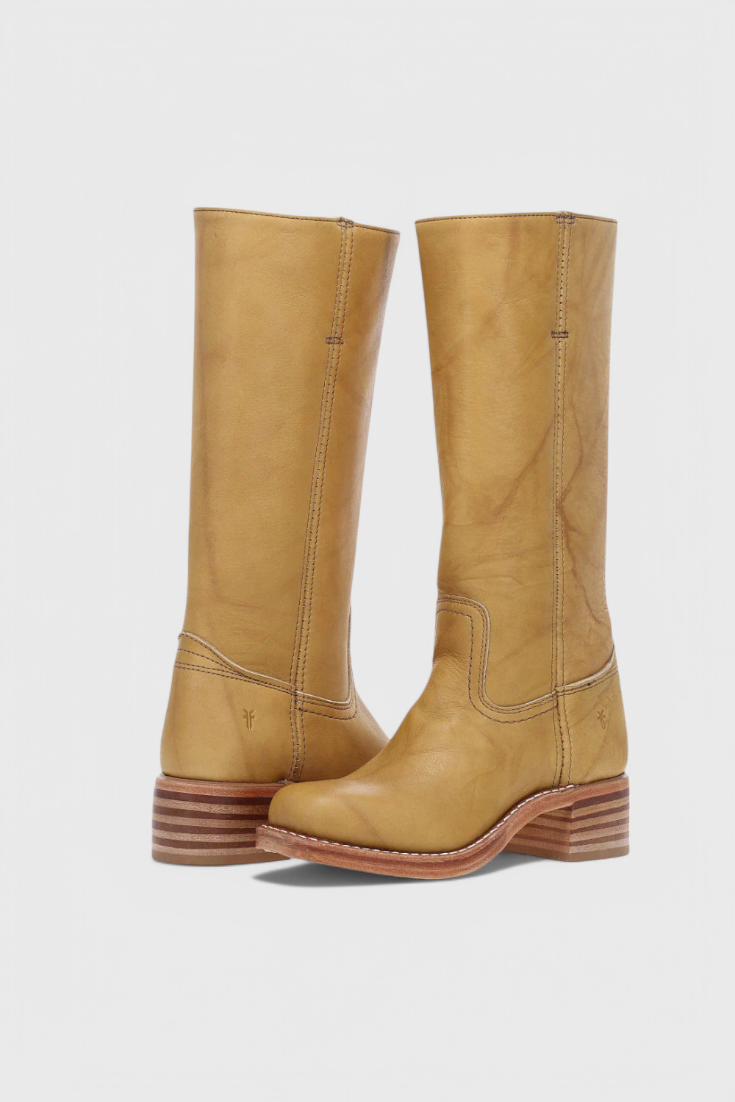 Stivali da donna in pelle al ginocchio con tacco | Elegante e confortevole