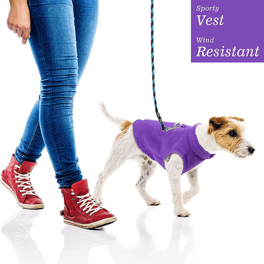 Gilet per cani in pile caldo e accogliente