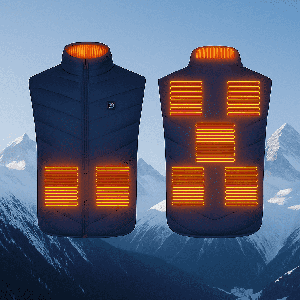 Gilet riscaldato unisex ricaricabile via USB ThermiVest