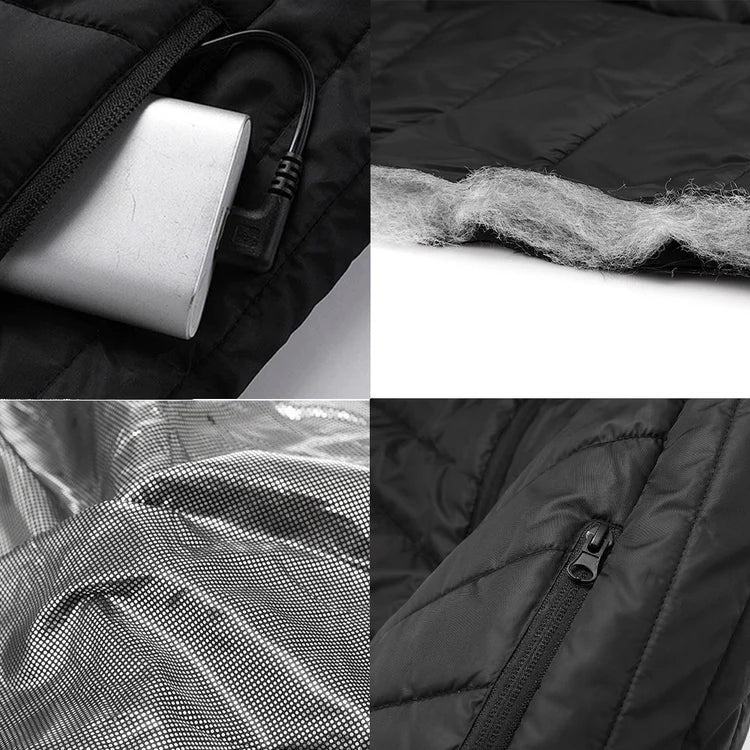 Gilet riscaldato unisex ricaricabile via USB ThermiVest