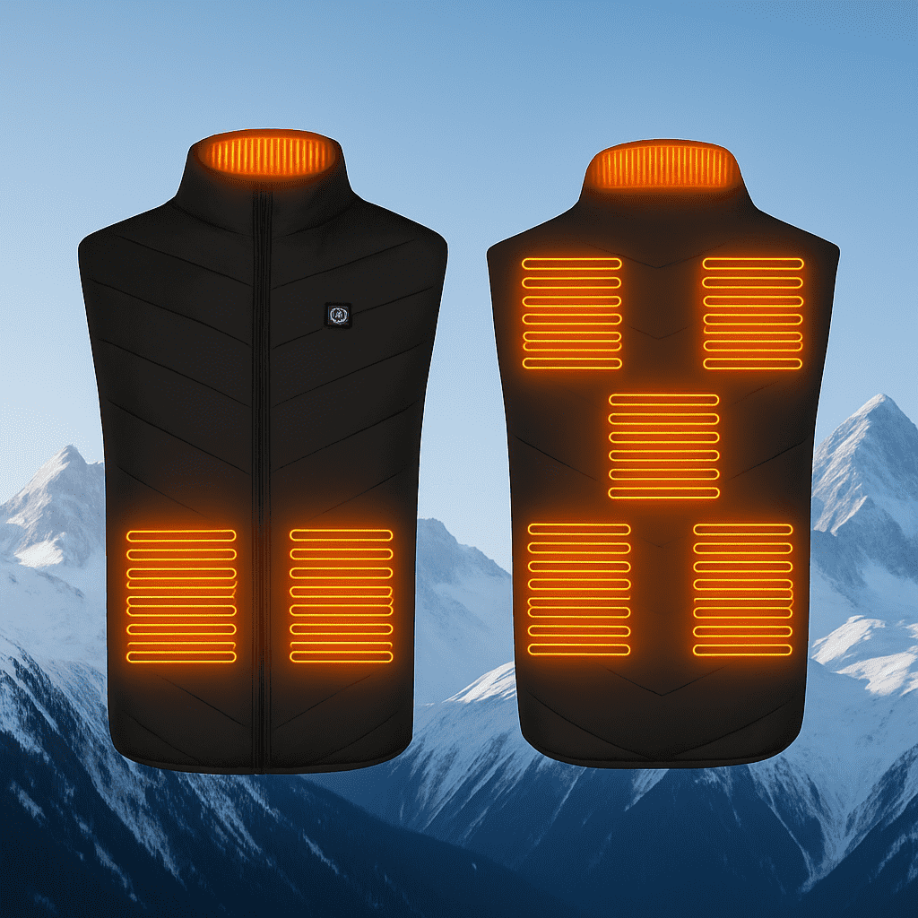Gilet riscaldato unisex ricaricabile via USB ThermiVest