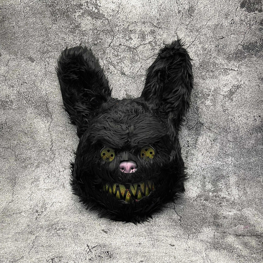 Maschera Pelosa di Halloween | Design Personaggio Mostro Nero