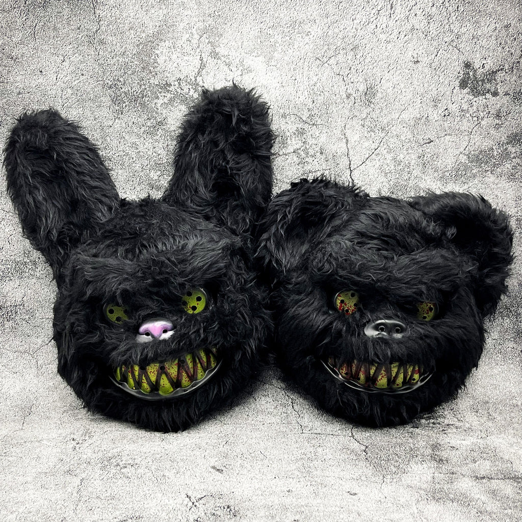 Maschera Pelosa di Halloween | Design Personaggio Mostro Nero