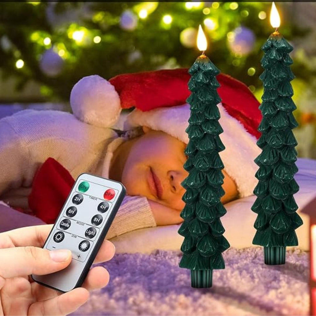 Luci di candela LED natalizie