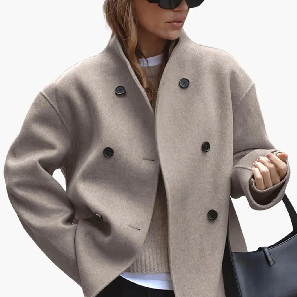 Giacca corta in lana da donna
