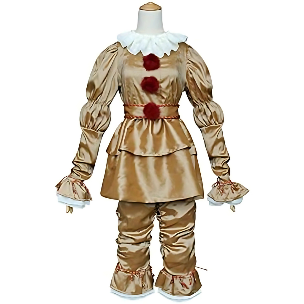 Costume da clown vintage di Halloween | Design increspato in stile vittoriano
