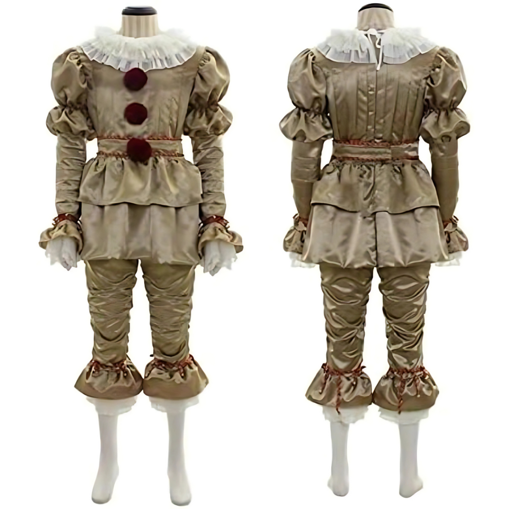 Costume da clown vintage di Halloween | Design increspato in stile vittoriano