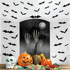 Decalcomanie da muro di Halloween | Decorazioni 3D per pipistrelli volanti
