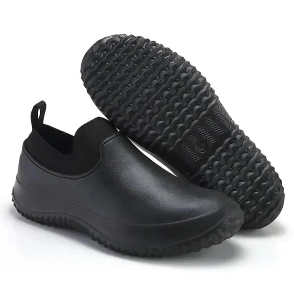 Scarpe da lavoro per uomo e donna, scarpe da lavoro antiscivolo per donna, scarpe da ginnastica slip-on impermeabili per cantieri umidi e cucine