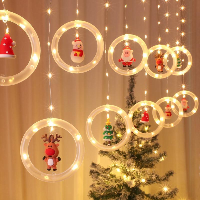 Luci della stringa della tenda di Natale