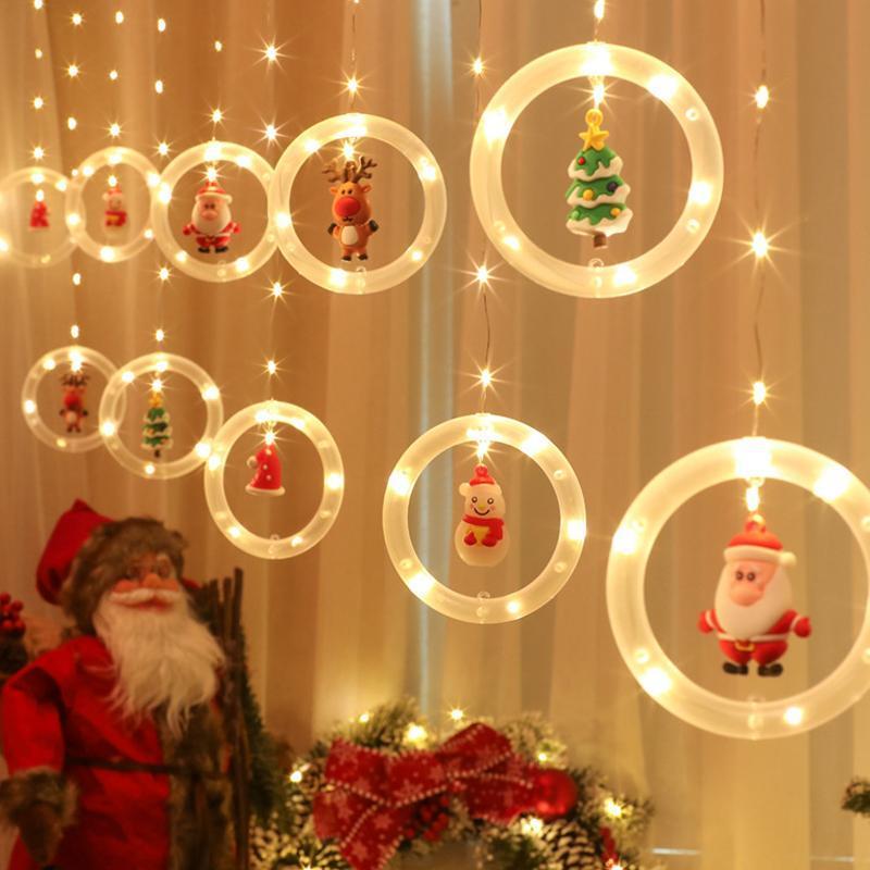 Luci della stringa della tenda di Natale