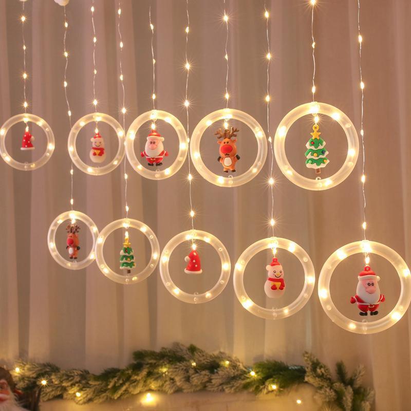 Luci della stringa della tenda di Natale