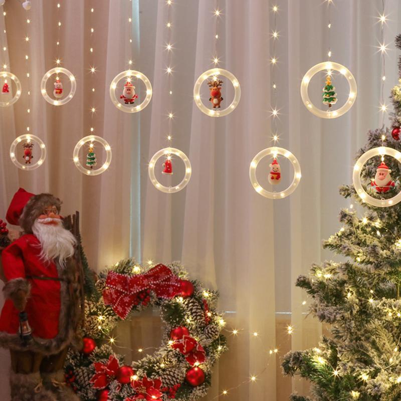 Luci della stringa della tenda di Natale