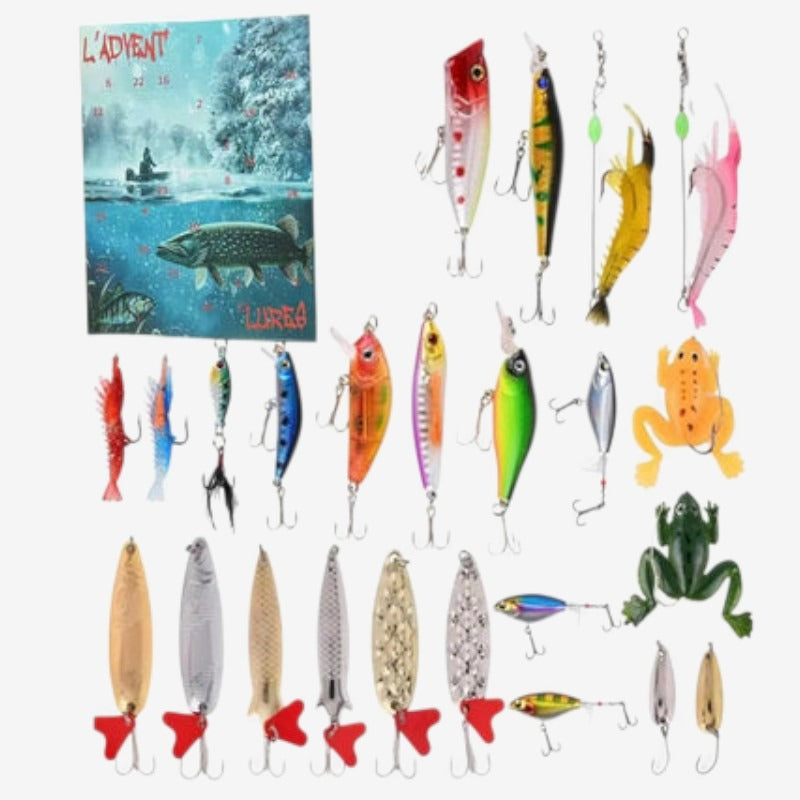 HookTide - Calendario dell'Avvento della pesca, regalo di Natale