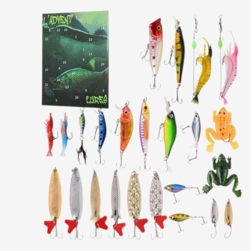 HookTide - Calendario dell'Avvento della pesca, regalo di Natale