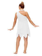 Abito costume di Halloween monospalla taglie forti da donna | Mini vestito preistorico