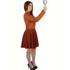 Set di costumi di Halloween da cartone animato per donna | Miniabito dolcevita a maniche lunghe
