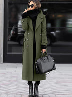 Cappotto invernale classico in lana | Design a figura intera a doppio petto