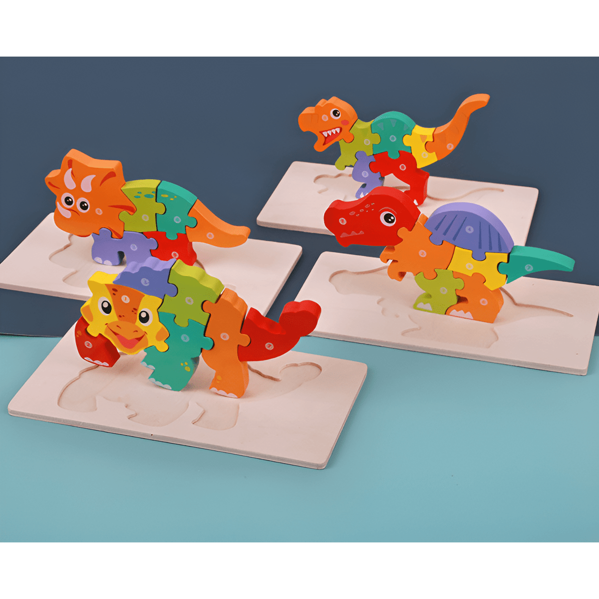 Dino Puzzle in legno - Scegli la tua avventura con i dinosauri