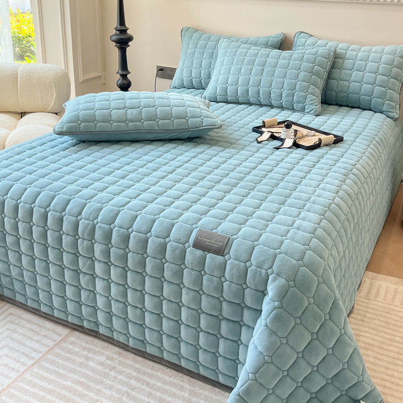 Coperta moderna morbida con trama quadrata | Elegante copriletto soffice e copridivano