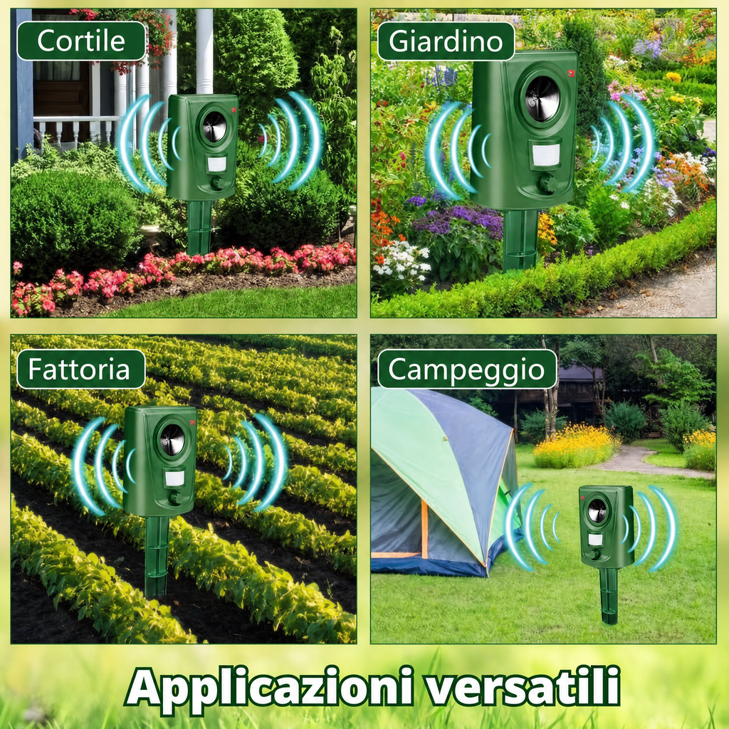 Dissuasore Ultrasonico Intelligente per Gatti