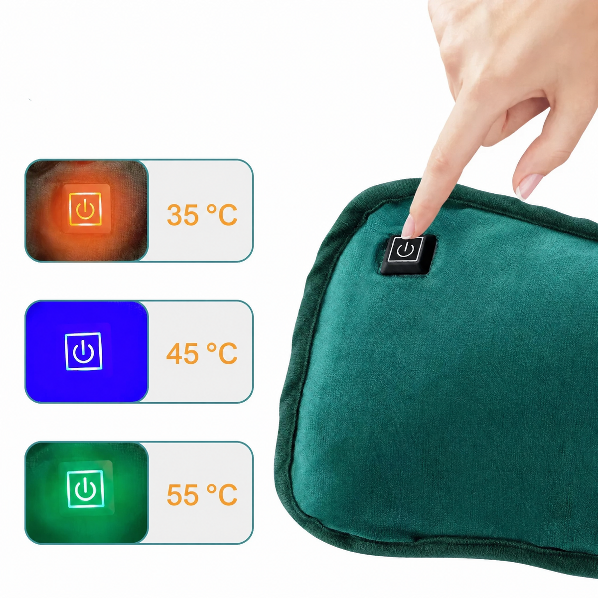 Portable Heating Pad | 30x20 cm | Riscaldamento rapido, scaldamani/scaldacorpo portatile multifunzione
