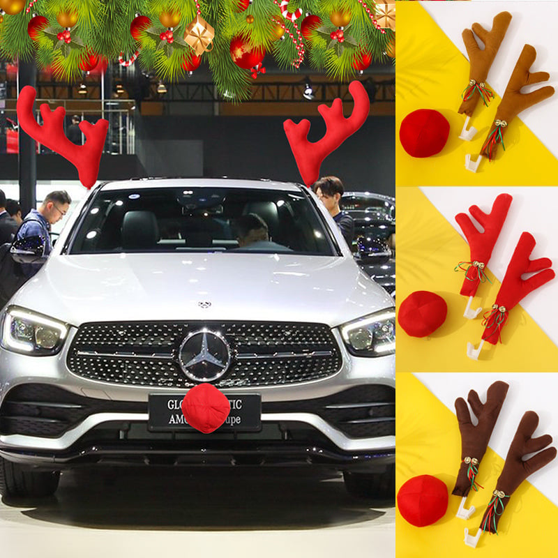 Decorazione divertente di corna di auto di Natale