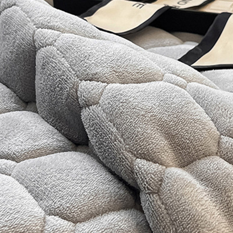 Coperta moderna morbida con trama quadrata | Elegante copriletto soffice e copridivano