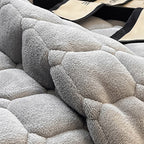 Coperta moderna morbida con trama quadrata | Elegante copriletto soffice e copridivano