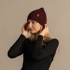 CozyMerino Beanie - Cappello di lusso in lana merino da donna