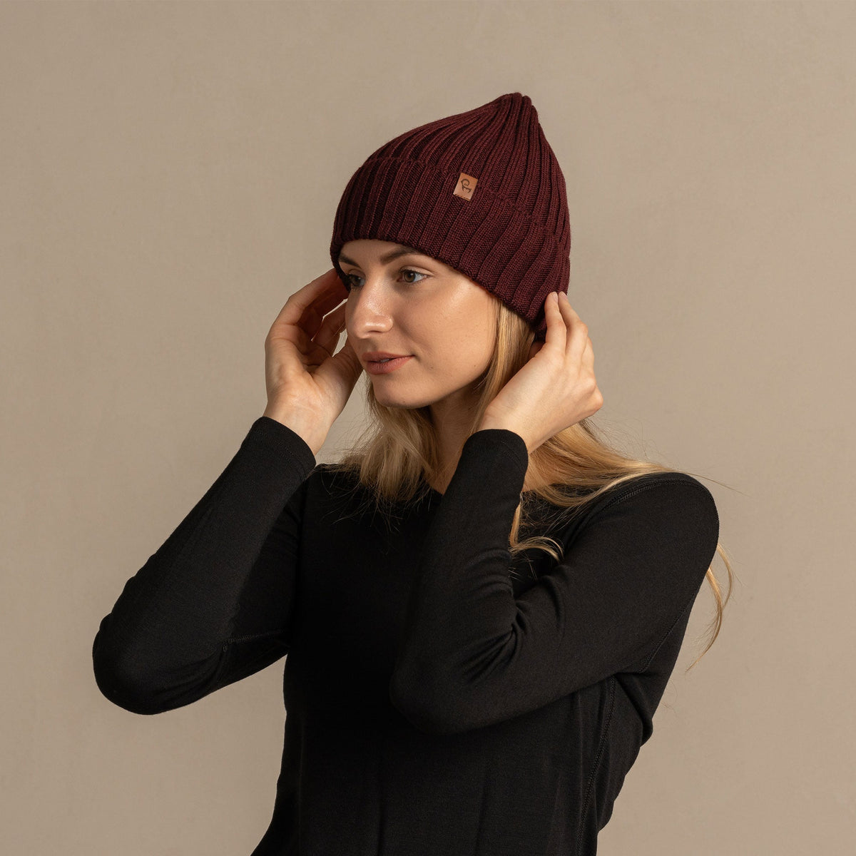 CozyMerino Beanie - Cappello di lusso in lana merino da donna