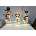 Decorazione scena natalizia con luci a LED Ornamenti natalizi con pupazzo di neve
