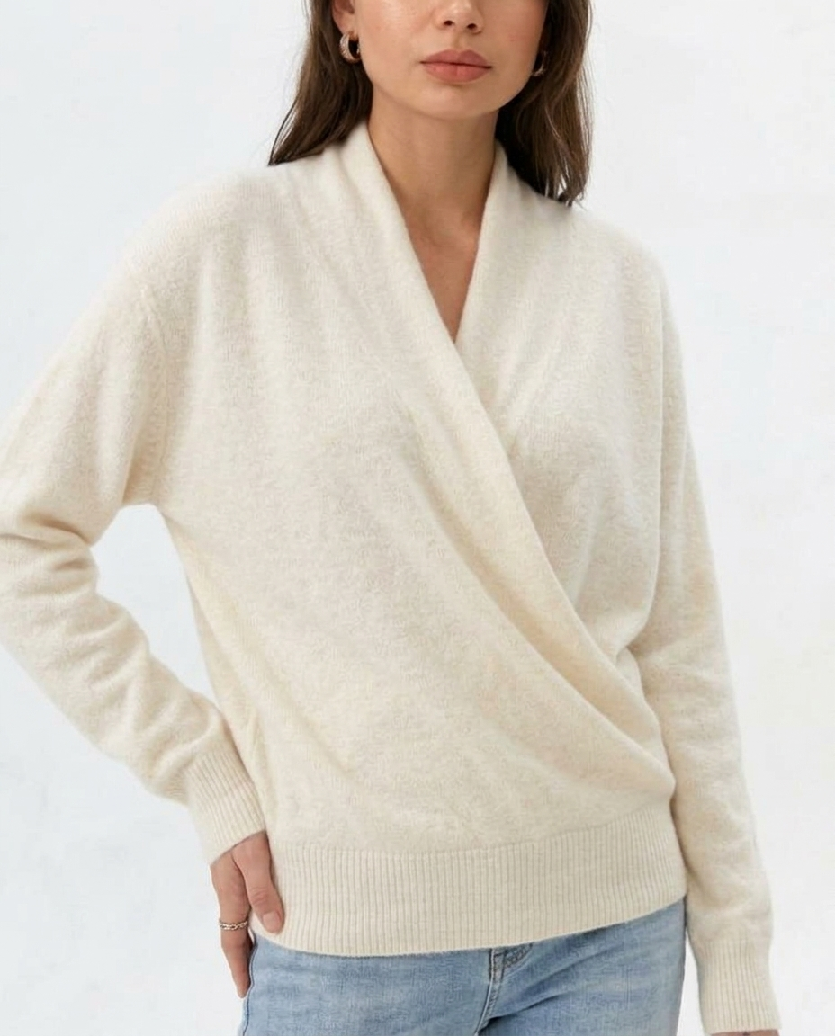 Maglione di lana lavorato a maglia Noa