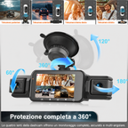 Dash cam wireless per auto anteriore e posteriore con visione notturna
