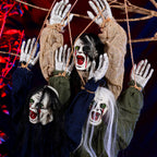 Gruselige Halloween-Deko | Schwebender Geist mit Blutflecken