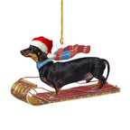 Decorazioni natalizie per cani con salsiccia