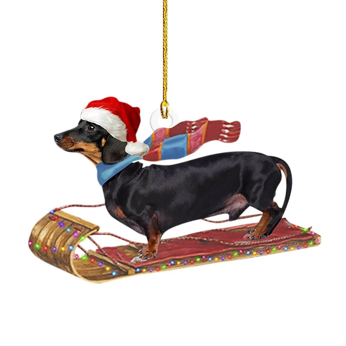 Decorazioni natalizie per cani con salsiccia
