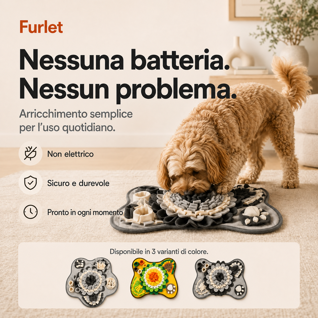 Tappetino olfattivo interattivo per cani