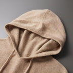 Pullover con cappuccio Herren Merino Wolle Strick