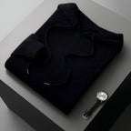 Pullover con cappuccio Herren Merino Wolle Strick