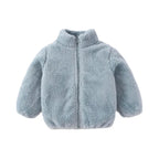 Calda giacca in pile per bambini per l'autunno e l'inverno