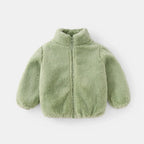 Calda giacca in pile per bambini per l'autunno e l'inverno