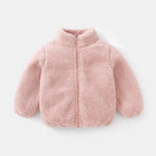 Calda giacca in pile per bambini per l'autunno e l'inverno